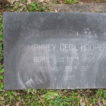 HOOPER Humphrey Cecil 1885-1961