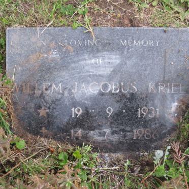 KRIEL Willem Jacobus 1931-1986