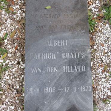 HEEVER Albert Patrick Coates, van den 1908-1973