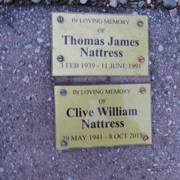 NATTRESS Thomas James 1939-1991 :: NATTRESS Clive William 1941-2015