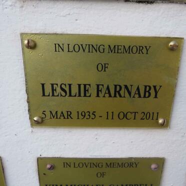 FARNABY Leslie 1935-2011