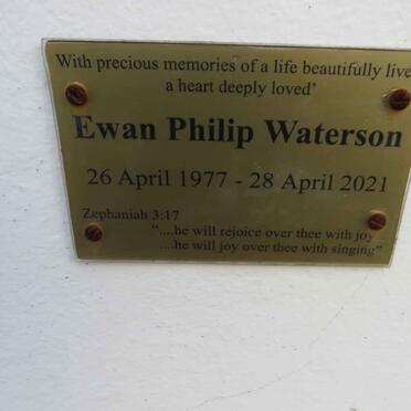 WATERSON Ewan Philip 1977-2021