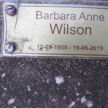 WILSON Barbara Anne 1955-2019