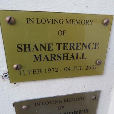 MARSHALL Shane Terence 1972-2001