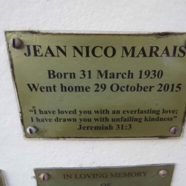 MARAIS Jean Nico 1930-2015