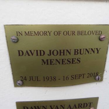 MENESES David John Bunny 1938-2018