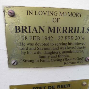 MERRILLS Brian 1942-2014