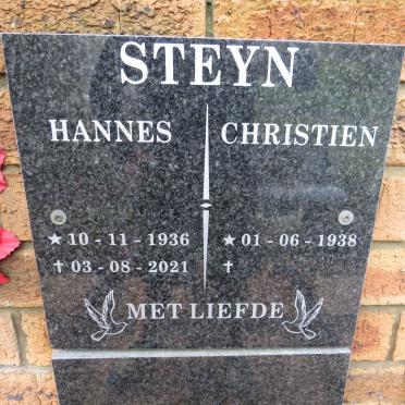 STEYN Hannes 1936-2021 &amp; Christien 1938-