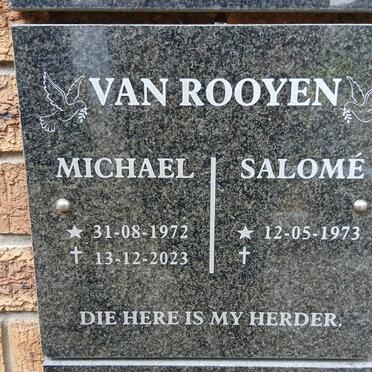 ROOYEN Michael, van 1972-2023 & Salome 1973-