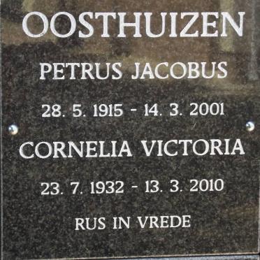OOSTHUIZEN Petrus Jacobus 1915-2001 &amp; Cornelia Victoria 1932-2010