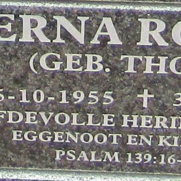 ROUX Erna nee THOM 1955-2013