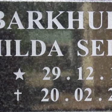 BARKHUIZEN Hilda Selyna 1930-2008