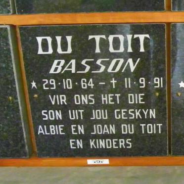 TOIT Basson, du 1964-1991