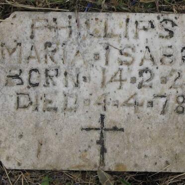 PHILLIPS Maria Isabel 1922-1978