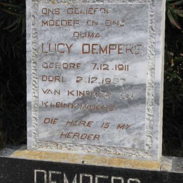 DEMPERS Lucy 1911-1987