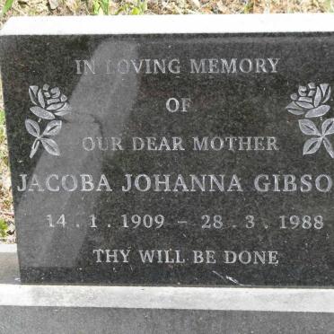 GIBSON Jacoba Johanna 1909-1988