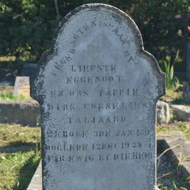 TALJAARD Dirk Cornelius 189?-1934