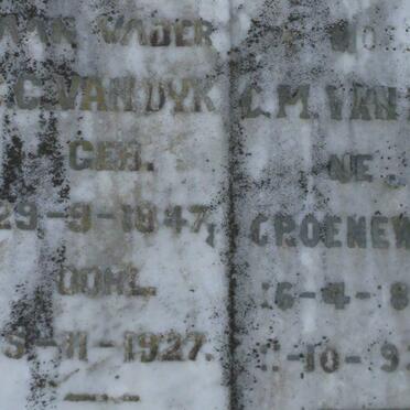 DYK C.C., van 1847-1927 &amp; C.M. GROENEWALD 1855-1933