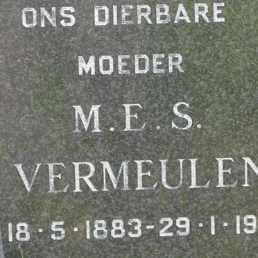 VERMEULEN M.E.S. 1883-1970