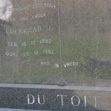 TOIT Coenraad J., du 1892-1967