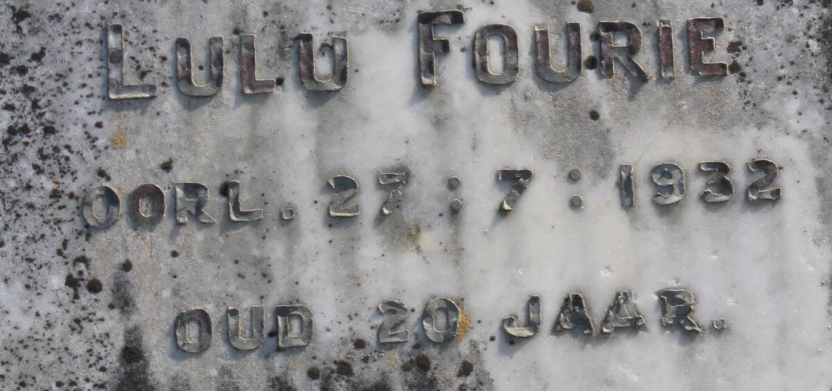 FOURIE Lulu -1932
