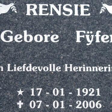 ?? Rensie nee FŸFER 1921-2006