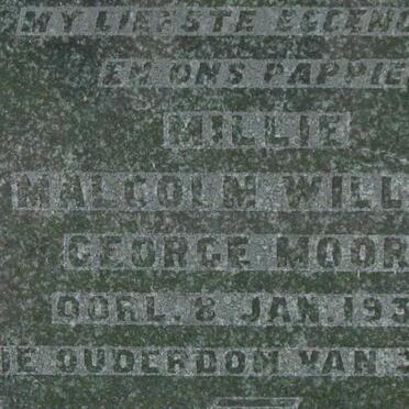 MOORE Malcolm William George -1932