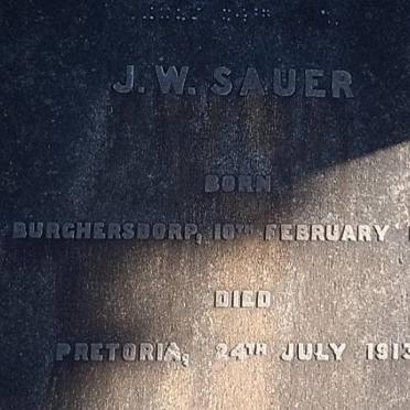 SAUER J.W. 1850-1913