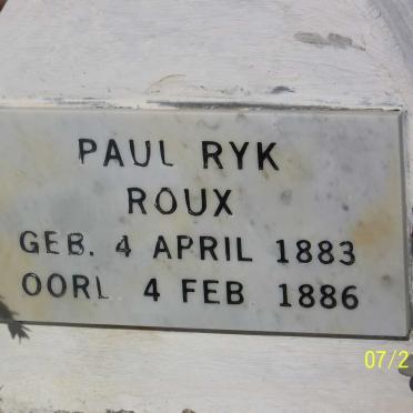 ROUX Paul Ryk 1883-1886
