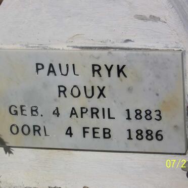 ROUX Paul Ryk 1883-1886