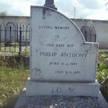 LOUW Philip Anthony 1985-1987