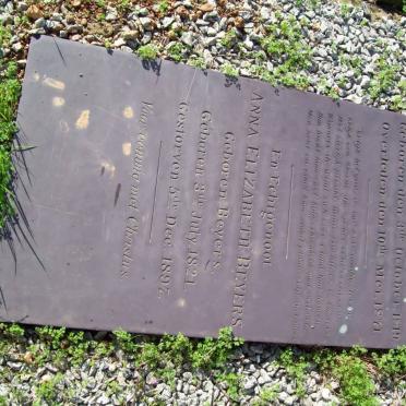 BEYERS Johan David 1819-1871 &amp; Anna Elizabeth BEYERS 1821-1897