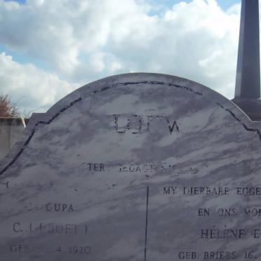 LOUW C.J. 1920-1992 &amp; Helene E.R. BRIERS 1926-1980