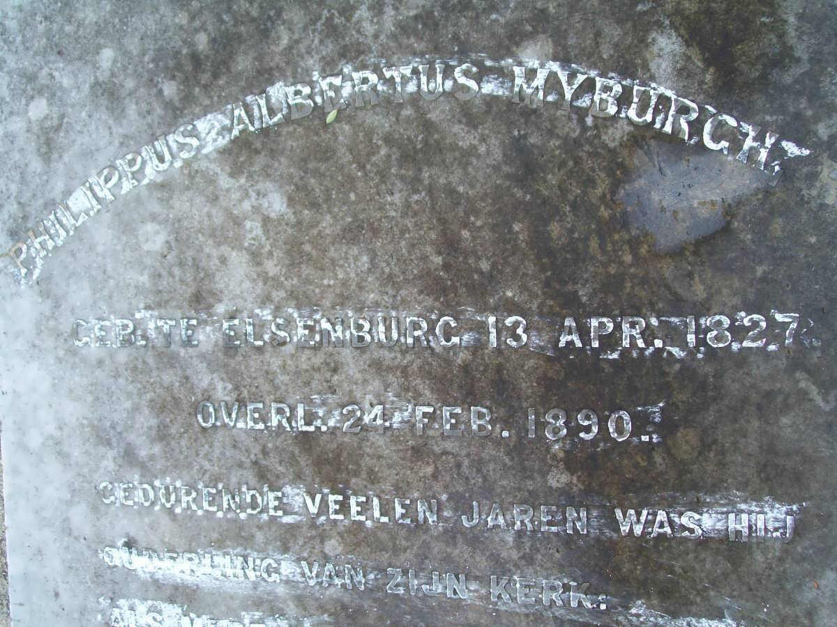 MYBURGH Philippus Albertus 1827-1890