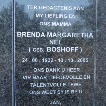 NEL Brenda Margaretha nee BOSHOFF 1932-2005