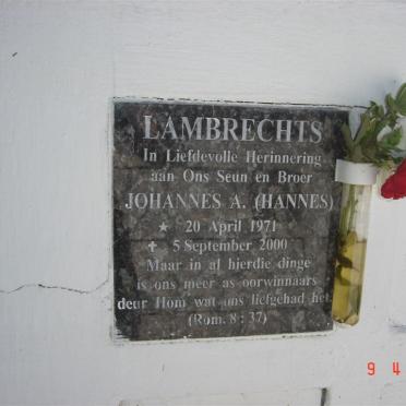 LAMBRECHTS Johannes 1971-2000