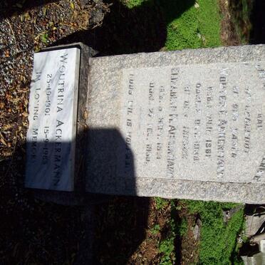 ACKERMANN Wouter E. 1861-1938 &amp; Elizabeth M. 1881-1960 :: ACKERMANN Wouterina 1901-1983