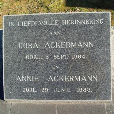 ACKERMANN Dora -1964 :: ACKERMANN Annie -1983