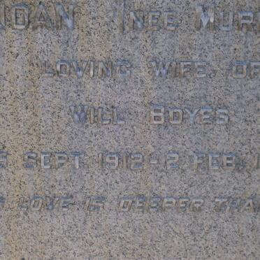 BOYES Joan nee MURRAY 1912-1953