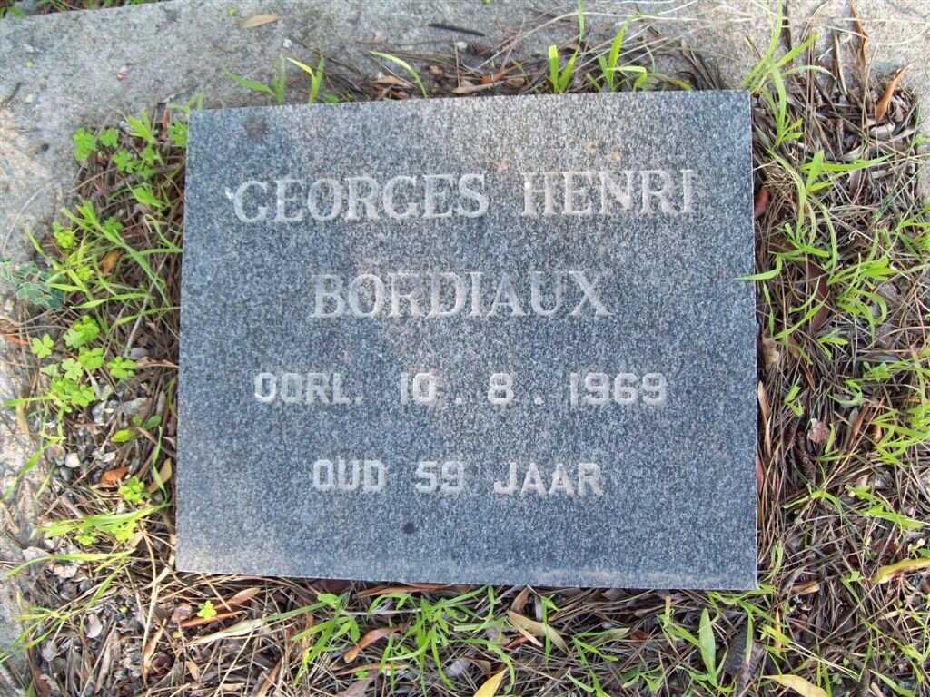 BORDIAUX Georges Henry -1969