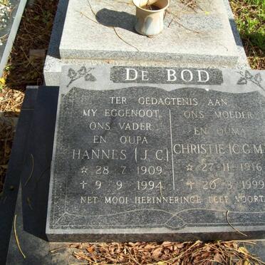 BOD J.C., de 1909-1994 &amp; C.C.M. 1916-1999
