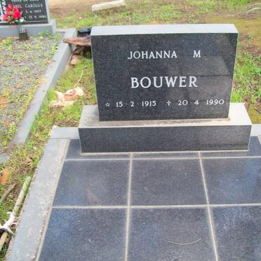 BOUWER Johanna M. 1915-1990