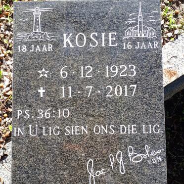 BOTES Kosie 1923-2017