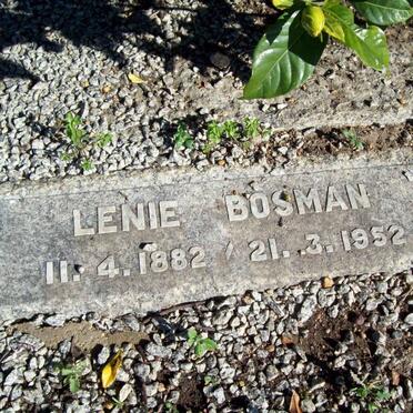 BOSMAN Lenie 1882-1952
