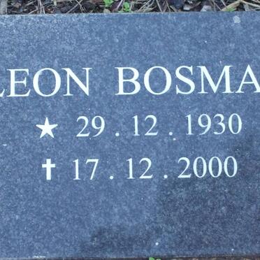 BOSMAN Leon 1930-2000