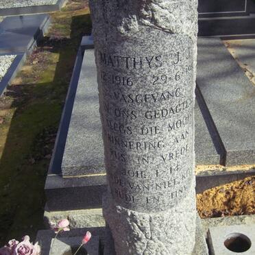 BOONZAAIER Matthys J.J. 1916-198?