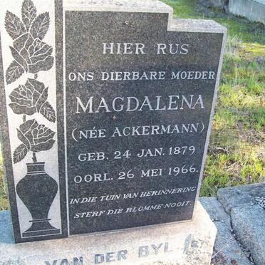 BYL Magdalena, van der nee ACKERMANN 1879-1966