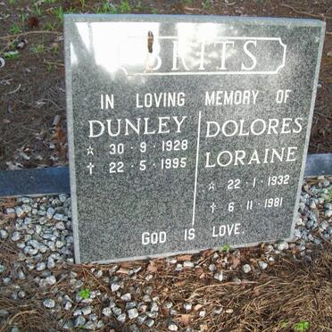 BRITS Dunley 1928-1995 &amp; Dolores Loraine 1932-1981