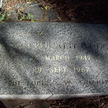 BRIDGER Allen Ronald 1947-1967