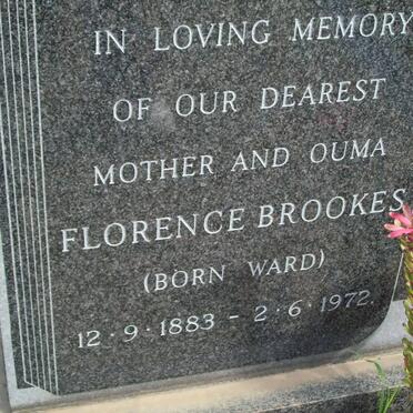 BROOKES Florence nee WARD 1883-1972